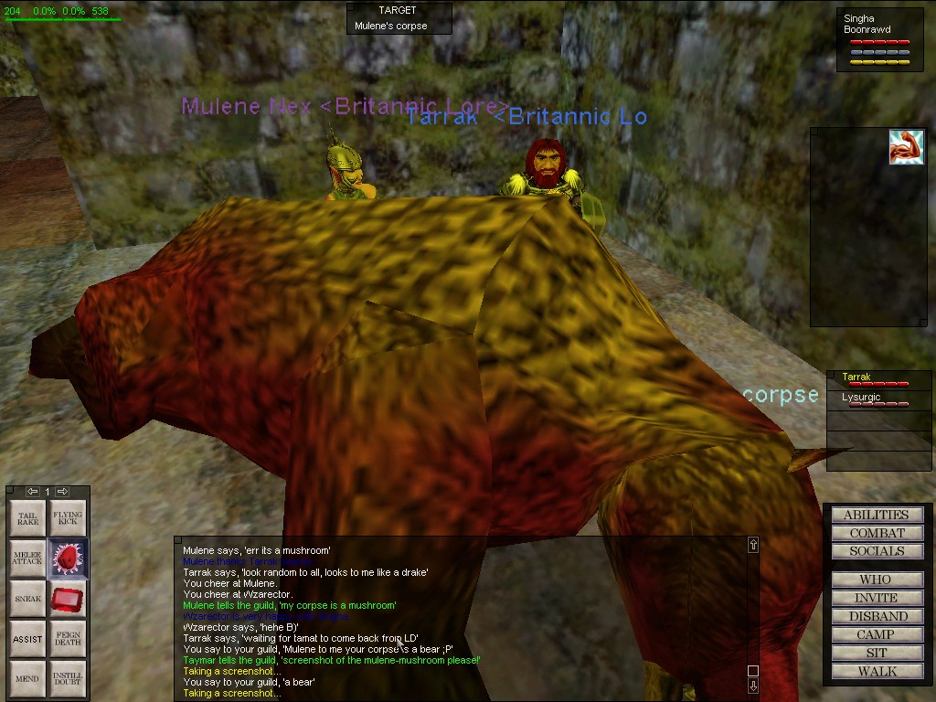 Singhas version of Mulenes corpse