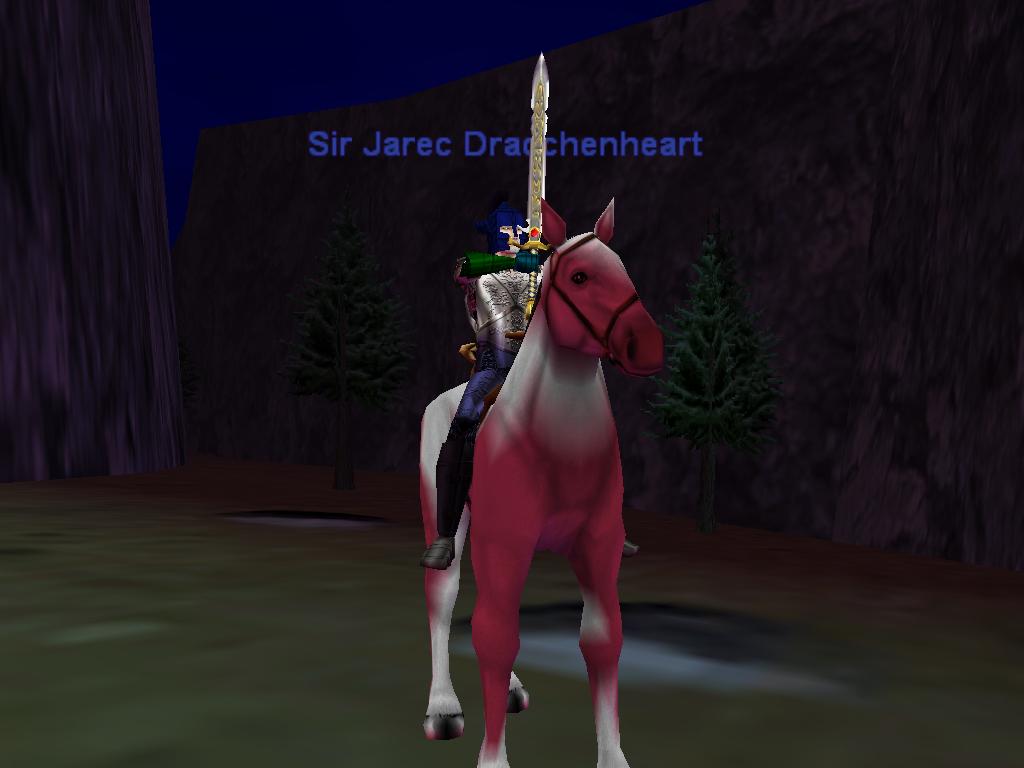 Jarec on his horse