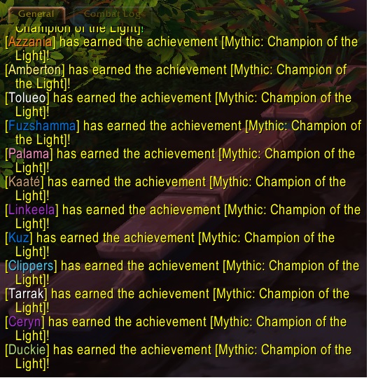 Mythic Achievements !